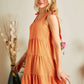 ADORA V-Neck Tie Shoulder Dress