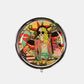 Nicole Lee USA Print Metallic Circular Small Pill Case
