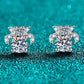 1 Carat Moissanite 925 Sterling Silver Stud Earrings