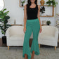 High-Low Bootcut Pants