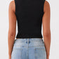 Lovelet Button Up Round Neck Tank