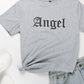 Perfee ANGEL Round Neck Short Sleeve T-Shirt