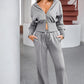 Full Size Dropped Shoulder Hoodie and Drawstring Pants Active Set