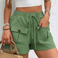 Beautiful Bea Tied Elastic Waist Shorts with Pockets