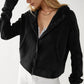 Waffle-Knit Dropped Shoulder Hooded Jacket