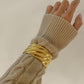 18K Gold-Plated Stainless Steel Open Ring
