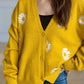 Daisy Button Up V-Neck Cardigan