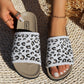 Leopard Open Toe Sandals