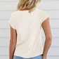 Cowl Neck Short Sleeve T-Shirt