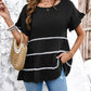 Round Neck Flounce Sleeve Blouse
