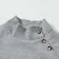Textured Turtleneck Long Sleeve Sweatshirt