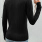 V-Neck Long Sleeve Knit Top