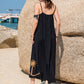 Embroidered Scoop Neck Midi Cami Dress