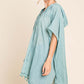 Cotton Bleu by Nu Label Tassel Hem Hooded Mint Cover Up