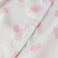 Heart Print Collared Neck Long Sleeve Shirt