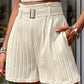 Beautiful Bea Textured High Waist Shorts with Pockets