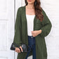 Cable-Knit Open Front Long Sleeve Cardigan
