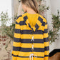 Sew in Love Full Size Drawstring Striped Long Sleeve Hoodie