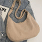 Ribbed Adjustable Strap Shoulder Bag