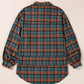 Plaid Collared Neck Long Sleeve Shirt