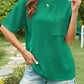 Full Size Round Neck Half Sleeve T-Shirt