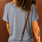 Bow Graphic Round Neck Short Sleeve T-Shirt