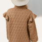 Double Take Ruffled Texture Half Zip Long Sleeve Sweatshirt