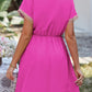Tassel V-Neck Short Sleeve Dress