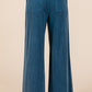 Mittoshop Mineral Wash French Terry Drawstring Wide Leg Pants