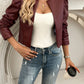 Devine Open Front Puff Sleeve Jacket