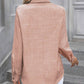 Button Up Collared Neck Long Sleeve Shirt