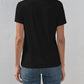Heart Round Neck Short Sleeve T-Shirt