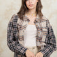 Plaid Collared Neck Button Up Long Sleeve Shirt