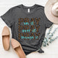Letter Graphic Round Neck Short Sleeve T-Shirt