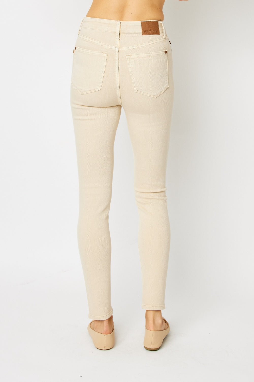 Judy Blue Full Size Garment Dyed Tummy Control Skinny Jeans *