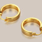 Gold-Plated Brass Huggie Earrings