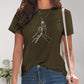 Full Size Graphic Round Neck Short Sleeve T-Shirt