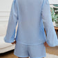 Devine Tied Long Sleeve Top and Shorts Set