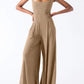 Square Neck Wide Strap Jumpsuit