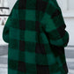 Button Up Drop Shoulder Fuzzy Jacket