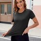 Quick-Dry Round Neck Short Sleeve T-Shirt