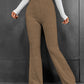 Ribbed High Waist Bootcut Pants