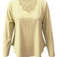Eyelet Long Sleeve Blouse