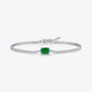 Adored 1 Carat Lab-Grown Emerald Bracelet