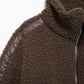 Zip Up Turtleneck Long Sleeve Plush Jacket