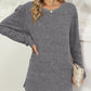 Full Size Pocketed Round Neck Long Sleeve T-Shirt