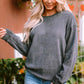Round Neck Dropped Shoulder Sweatshirt