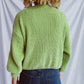 Round Neck Dropped Shoulder Long Sleeve Sweater