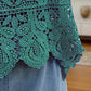 Cutout Scoop Neck Sleeveless Knit Cover Up