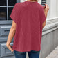Lovelet Round Neck Short Sleeve Rib T-Shirt